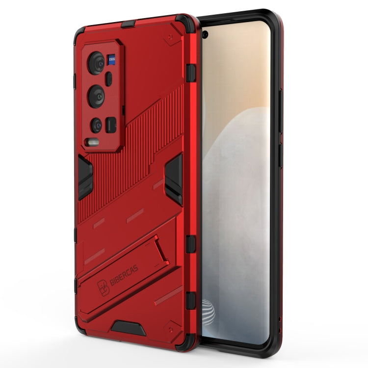 Punk Armor 2 in 1 PC + TPU Shockproof Case with Invisible Holder, For vivo X60 5G, For vivo Y51(2020 Indian Version), For vivo X60 Pro Plus 5G