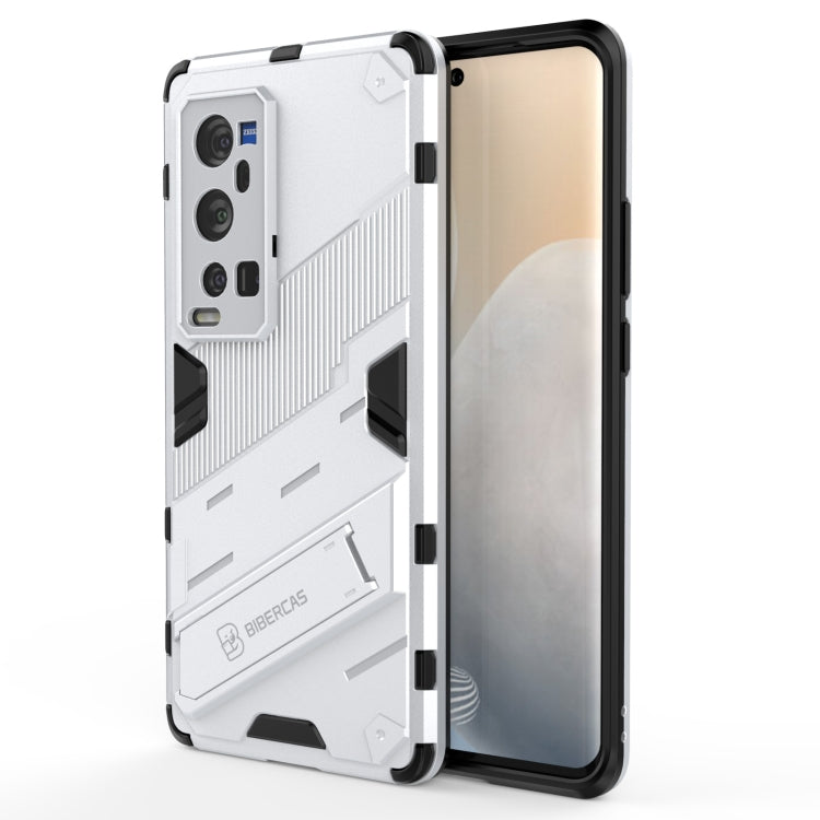 Punk Armor 2 in 1 PC + TPU Shockproof Case with Invisible Holder, For vivo X60 5G, For vivo Y51(2020 Indian Version), For vivo X60 Pro Plus 5G