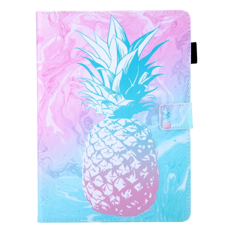 For iPad 10.2 inch Coloured Drawing Pattern Horizontal Flip Leather Case with Holder & Card Slots & Photo Frame