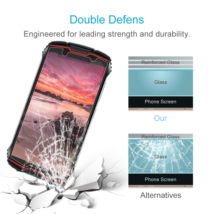 50 PCS 0.26mm 9H Surface Hardness 2.5D Explosion-proof Tempered Glass Non-full Screen Film, For Cubot KingKong Mini 2 (50 PCS), For Cubot KingKong Mini (50 PCS), For Blackview BV6600 (50 PCS), For Oukitel WP10, For Cubot C20 (50 PCS)