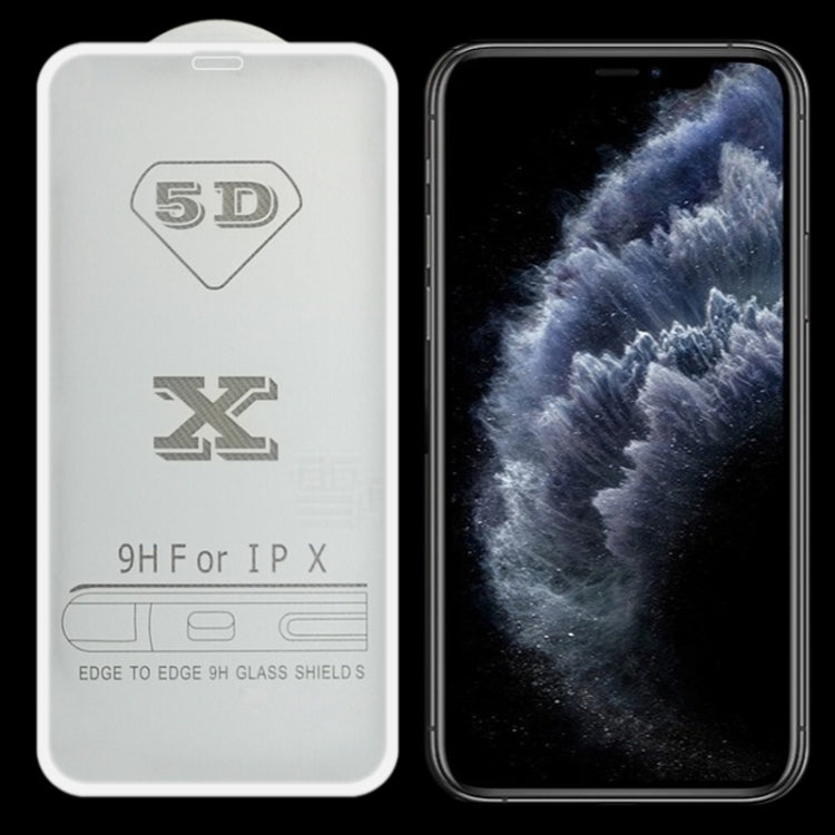 9H 5D Full Glue Full Screen Tempered Glass Film, For iPhone XS Max / 11 Pro Max (White) (1 PC), For iPhone X / XS 11 Pro (White) (1 PC), For iPhone XR / 11 (White) (1 PC)