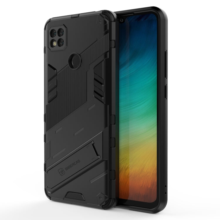 Punk Armor 2 in 1 PC + TPU Shockproof Case with Invisible Holder, For Xiaomi Redmi K30 Pro, For Xiaomi Redmi Note 9 4G, For Xiaomi Redmi 9C, For Xiaomi Redmi K40 / K40 Pro, For Xiaomi Redmi K30, For Xiaomi Redmi Note 9 5G