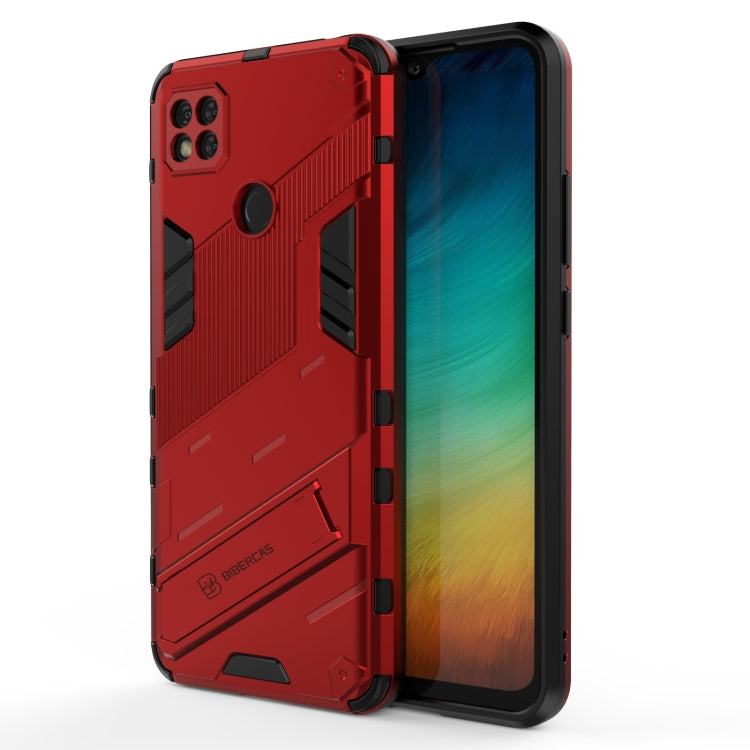 Punk Armor 2 in 1 PC + TPU Shockproof Case with Invisible Holder, For Xiaomi Redmi K30 Pro, For Xiaomi Redmi Note 9 4G, For Xiaomi Redmi 9C, For Xiaomi Redmi K40 / K40 Pro, For Xiaomi Redmi K30, For Xiaomi Redmi Note 9 5G