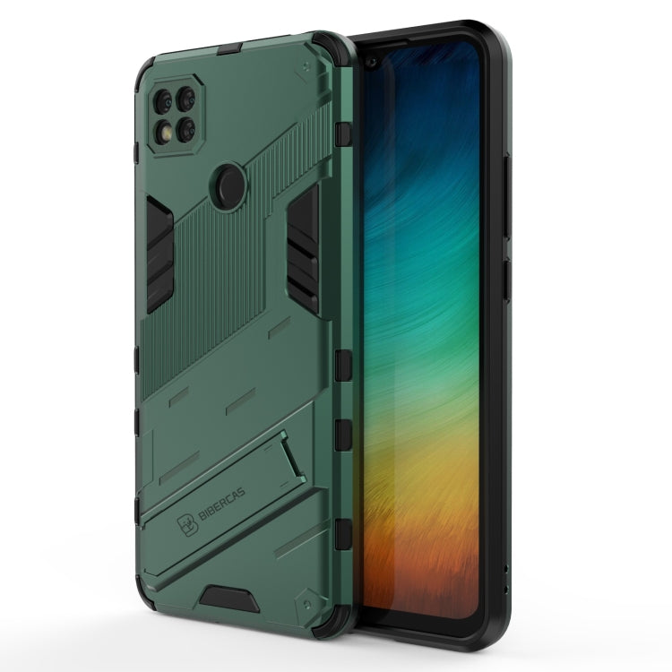 Punk Armor 2 in 1 PC + TPU Shockproof Case with Invisible Holder, For Xiaomi Redmi K30 Pro, For Xiaomi Redmi Note 9 4G, For Xiaomi Redmi 9C, For Xiaomi Redmi K40 / K40 Pro, For Xiaomi Redmi K30, For Xiaomi Redmi Note 9 5G