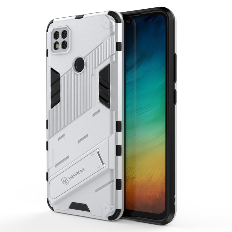 Punk Armor 2 in 1 PC + TPU Shockproof Case with Invisible Holder, For Xiaomi Redmi K30 Pro, For Xiaomi Redmi Note 9 4G, For Xiaomi Redmi 9C, For Xiaomi Redmi K40 / K40 Pro, For Xiaomi Redmi K30, For Xiaomi Redmi Note 9 5G