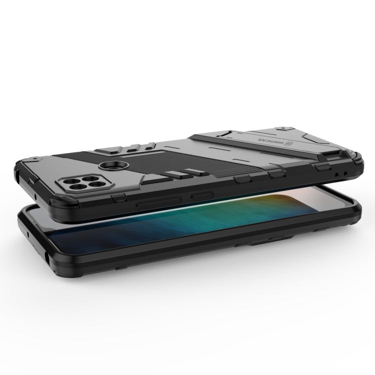 Punk Armor 2 in 1 PC + TPU Shockproof Case with Invisible Holder, For Xiaomi Redmi 9C, For Xiaomi Redmi K40 / K40 Pro