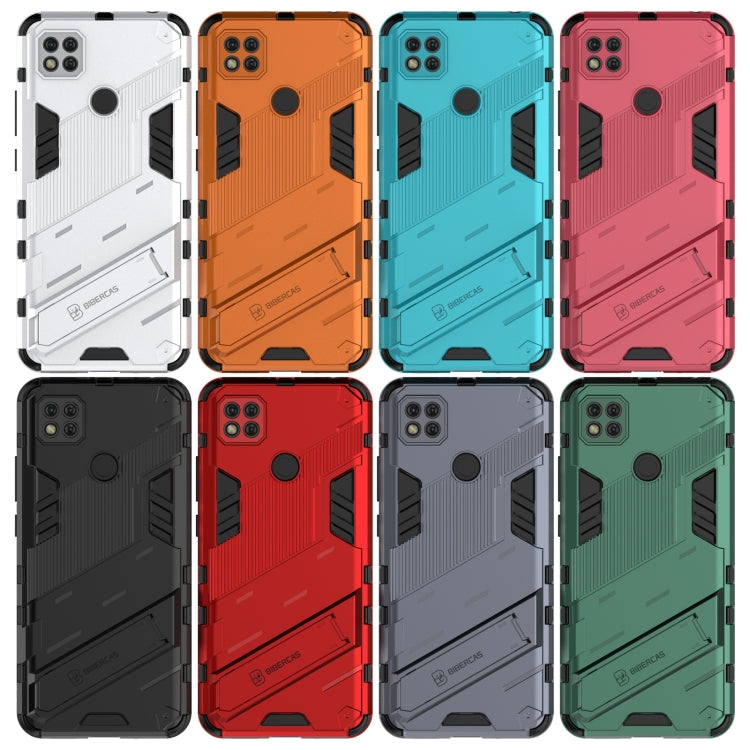 Punk Armor 2 in 1 PC + TPU Shockproof Case with Invisible Holder, For Xiaomi Redmi 9C, For Xiaomi Redmi K40 / K40 Pro