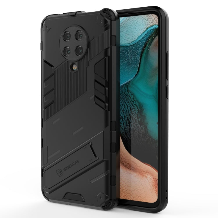 Punk Armor 2 in 1 PC + TPU Shockproof Case with Invisible Holder, For Xiaomi Redmi K30 Pro, For Xiaomi Redmi Note 9 4G, For Xiaomi Redmi 9C, For Xiaomi Redmi K40 / K40 Pro, For Xiaomi Redmi K30, For Xiaomi Redmi Note 9 5G
