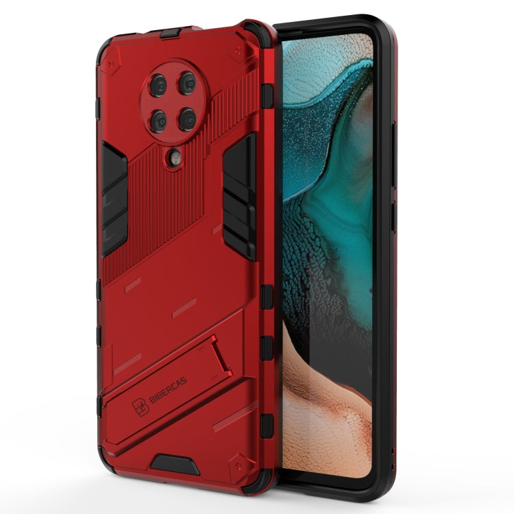 Punk Armor 2 in 1 PC + TPU Shockproof Case with Invisible Holder, For Xiaomi Redmi K30 Pro, For Xiaomi Redmi Note 9 4G, For Xiaomi Redmi 9C, For Xiaomi Redmi K40 / K40 Pro, For Xiaomi Redmi K30, For Xiaomi Redmi Note 9 5G