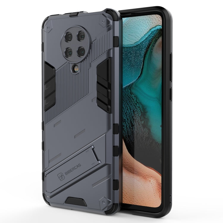 Punk Armor 2 in 1 PC + TPU Shockproof Case with Invisible Holder, For Xiaomi Redmi K30 Pro, For Xiaomi Redmi Note 9 4G, For Xiaomi Redmi 9C, For Xiaomi Redmi K40 / K40 Pro, For Xiaomi Redmi K30, For Xiaomi Redmi Note 9 5G