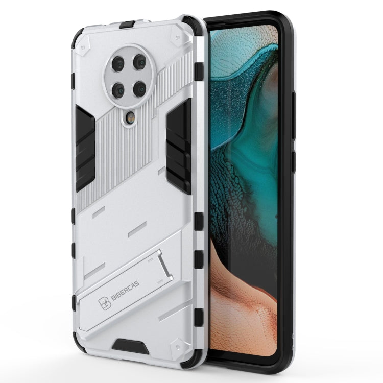 Punk Armor 2 in 1 PC + TPU Shockproof Case with Invisible Holder, For Xiaomi Redmi K30 Pro, For Xiaomi Redmi Note 9 4G, For Xiaomi Redmi 9C, For Xiaomi Redmi K40 / K40 Pro, For Xiaomi Redmi K30, For Xiaomi Redmi Note 9 5G