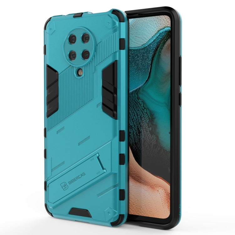 Punk Armor 2 in 1 PC + TPU Shockproof Case with Invisible Holder, For Xiaomi Redmi K30 Pro, For Xiaomi Redmi Note 9 4G, For Xiaomi Redmi 9C, For Xiaomi Redmi K40 / K40 Pro, For Xiaomi Redmi K30, For Xiaomi Redmi Note 9 5G
