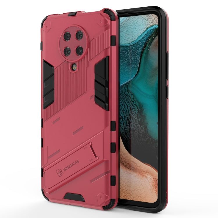 Punk Armor 2 in 1 PC + TPU Shockproof Case with Invisible Holder, For Xiaomi Redmi K30 Pro, For Xiaomi Redmi Note 9 4G, For Xiaomi Redmi 9C, For Xiaomi Redmi K40 / K40 Pro, For Xiaomi Redmi K30, For Xiaomi Redmi Note 9 5G