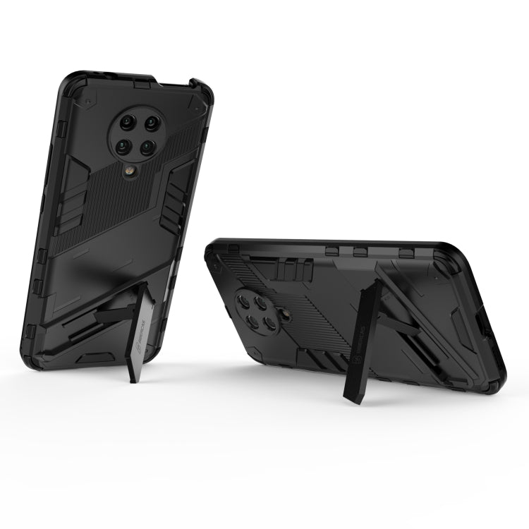 Punk Armor 2 in 1 PC + TPU Shockproof Case with Invisible Holder, For Xiaomi Redmi K30 Pro, For Xiaomi Redmi Note 9 4G, For Xiaomi Redmi 9C, For Xiaomi Redmi K40 / K40 Pro, For Xiaomi Redmi K30, For Xiaomi Redmi Note 9 5G