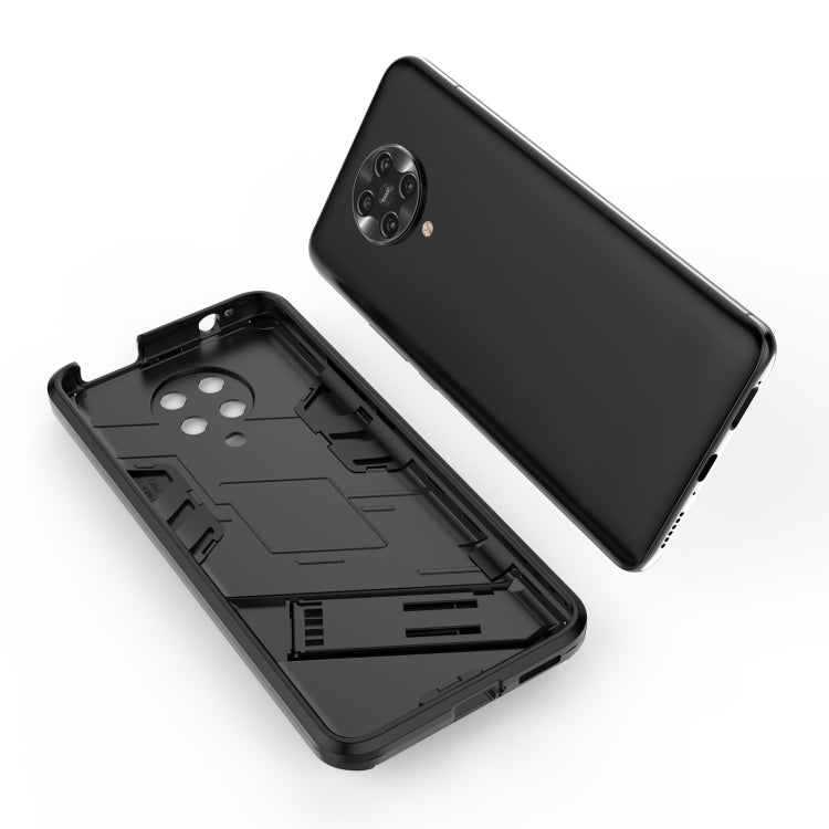 Punk Armor 2 in 1 PC + TPU Shockproof Case with Invisible Holder, For Xiaomi Redmi K30 Pro, For Xiaomi Redmi Note 9 4G, For Xiaomi Redmi 9C, For Xiaomi Redmi K40 / K40 Pro, For Xiaomi Redmi K30, For Xiaomi Redmi Note 9 5G