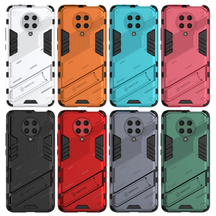Punk Armor 2 in 1 PC + TPU Shockproof Case with Invisible Holder, For Xiaomi Redmi K30 Pro, For Xiaomi Redmi Note 9 4G, For Xiaomi Redmi 9C, For Xiaomi Redmi K40 / K40 Pro, For Xiaomi Redmi K30, For Xiaomi Redmi Note 9 5G
