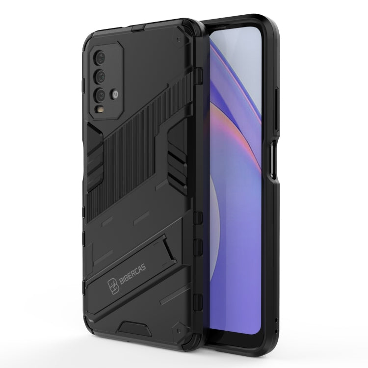 Punk Armor 2 in 1 PC + TPU Shockproof Case with Invisible Holder, For Xiaomi Redmi K30 Pro, For Xiaomi Redmi Note 9 4G, For Xiaomi Redmi 9C, For Xiaomi Redmi K40 / K40 Pro, For Xiaomi Redmi K30, For Xiaomi Redmi Note 9 5G