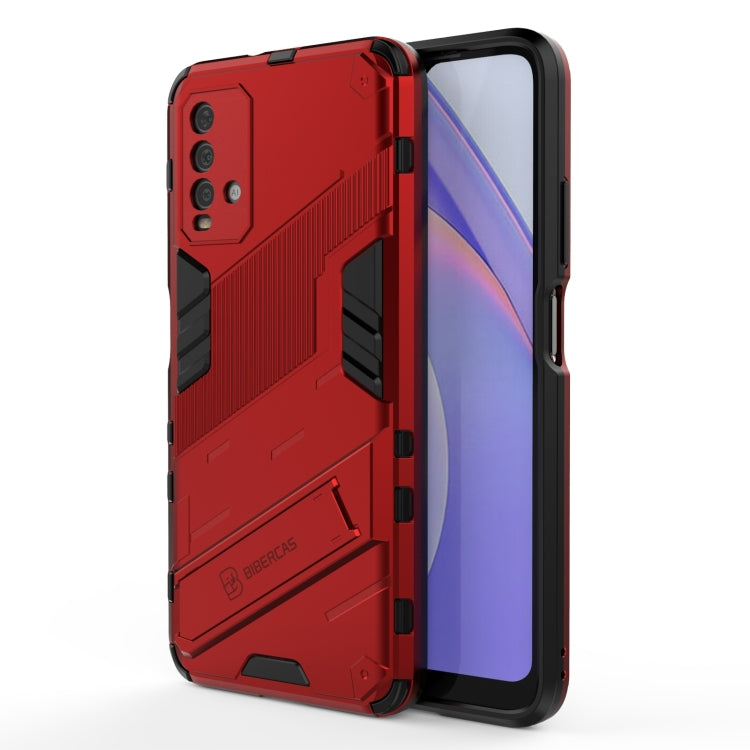 Punk Armor 2 in 1 PC + TPU Shockproof Case with Invisible Holder, For Xiaomi Redmi K30 Pro, For Xiaomi Redmi Note 9 4G, For Xiaomi Redmi 9C, For Xiaomi Redmi K40 / K40 Pro, For Xiaomi Redmi K30, For Xiaomi Redmi Note 9 5G