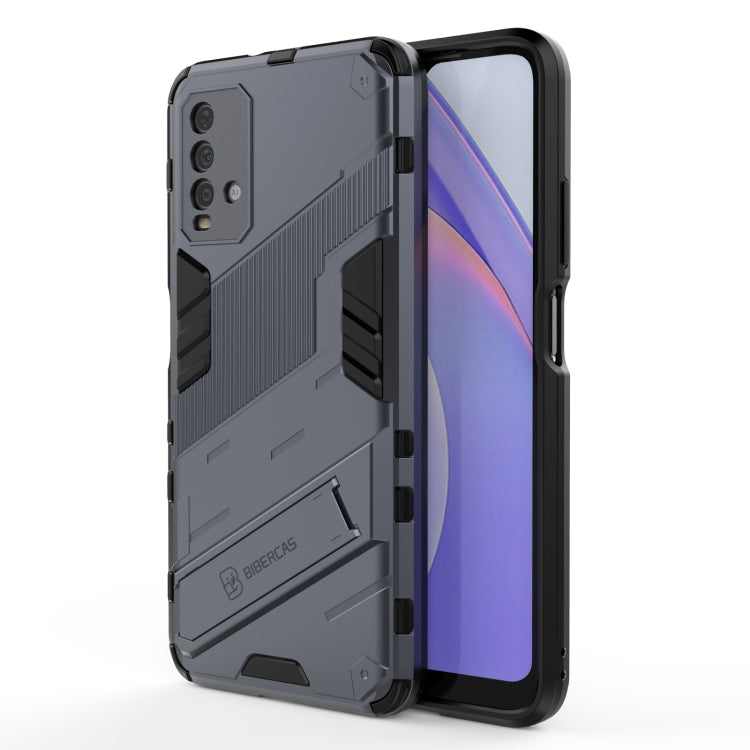 Punk Armor 2 in 1 PC + TPU Shockproof Case with Invisible Holder, For Xiaomi Redmi K30 Pro, For Xiaomi Redmi Note 9 4G, For Xiaomi Redmi 9C, For Xiaomi Redmi K40 / K40 Pro, For Xiaomi Redmi K30, For Xiaomi Redmi Note 9 5G