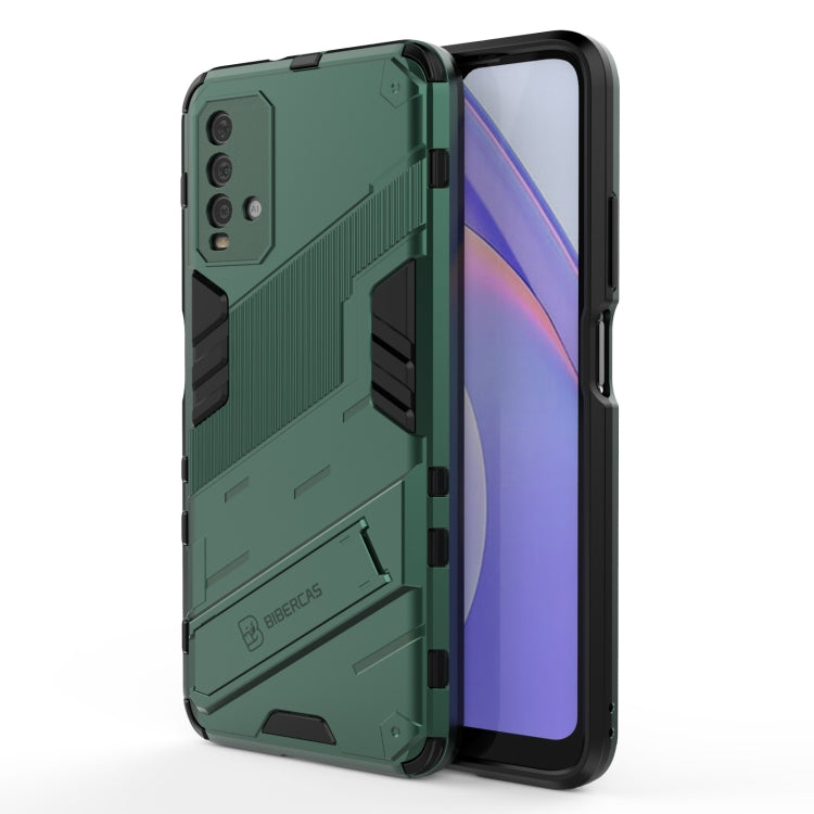 Punk Armor 2 in 1 PC + TPU Shockproof Case with Invisible Holder, For Xiaomi Redmi K30 Pro, For Xiaomi Redmi Note 9 4G, For Xiaomi Redmi 9C, For Xiaomi Redmi K40 / K40 Pro, For Xiaomi Redmi K30, For Xiaomi Redmi Note 9 5G