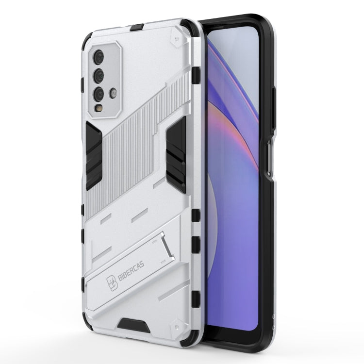 Punk Armor 2 in 1 PC + TPU Shockproof Case with Invisible Holder, For Xiaomi Redmi K30 Pro, For Xiaomi Redmi Note 9 4G, For Xiaomi Redmi 9C, For Xiaomi Redmi K40 / K40 Pro, For Xiaomi Redmi K30, For Xiaomi Redmi Note 9 5G