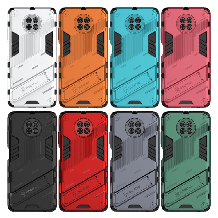 Punk Armor 2 in 1 PC + TPU Shockproof Case with Invisible Holder, For Xiaomi Redmi Note 9 5G, For Xiaomi Redmi Note 9 Pro Max, For Xiaomi Poco M3, For Xiaomi Redmi Note 9 4G, For Xiaomi Redmi K30 Pro, For Xiaomi Redmi 9C