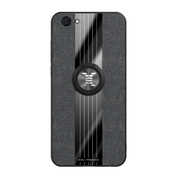 XINLI Stitching Cloth Textue Shockproof TPU Protective Case with Ring Holder, For Vivo Y71, For Vivo Y83, For Vivo X23 Symphony Edition