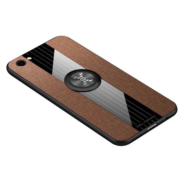 XINLI Stitching Cloth Textue Shockproof TPU Protective Case with Ring Holder, For Vivo Y71, For Vivo Y83, For Vivo X23 Symphony Edition