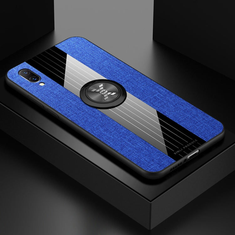 XINLI Stitching Cloth Textue Shockproof TPU Protective Case with Ring Holder, For Vivo Y71, For Vivo Y83, For Vivo X23 Symphony Edition