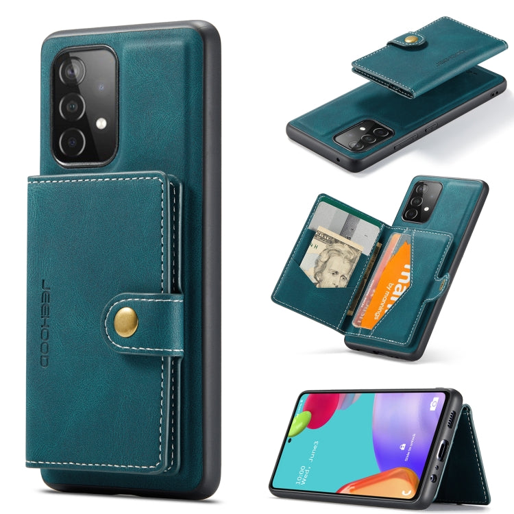 JEEHOOD Retro Magnetic Detachable Protective Case with Wallet & Card Slot & Holder, For Samsung Galaxy A52 5G, For Samsung Galaxy A72 5G, For Samsung Galaxy A12 5G, For Samsung Galaxy A42 5G, For Samsung Galaxy A51 5G, For Samsung Galaxy A71 5G