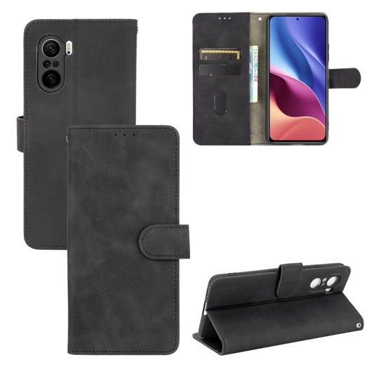 Solid Color Skin Feel Magnetic Buckle Horizontal Flip Calf Texture PU Leather Case with Holder & Card Slots & Wallet, For Xiaomi Redmi K40 / K40 Pro, For Motorola Moto E7 Power
