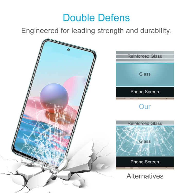 For Xiaomi Redmi Note 10 / Note 11 4G Global 6.43 inch/ Note 10 Global 6.43 inch / Poco M4 Pro 4G 50pcs 0.26mm 9H 2.5D Tempered Glass Film, For Xiaomi Redmi Note 10 / Note 11 5G International Version / Note 10 Overseas Version 6.43 (50 PCS)            ...