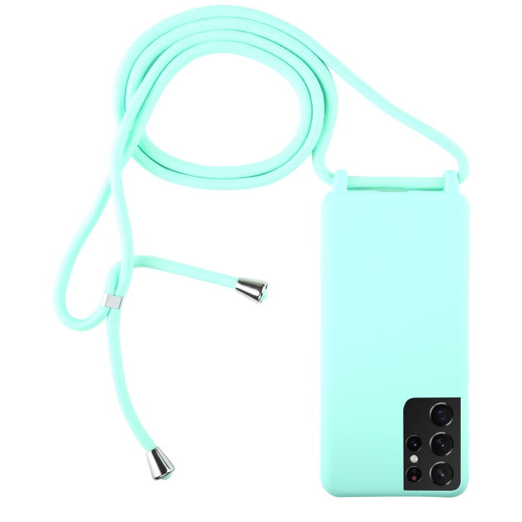 Candy Colors TPU Protective Case with Lanyard, For Samsung Galaxy S21+ 5G, For Samsung Galaxy S21 5G, For Samsung Galaxy S21 Ultra 5G