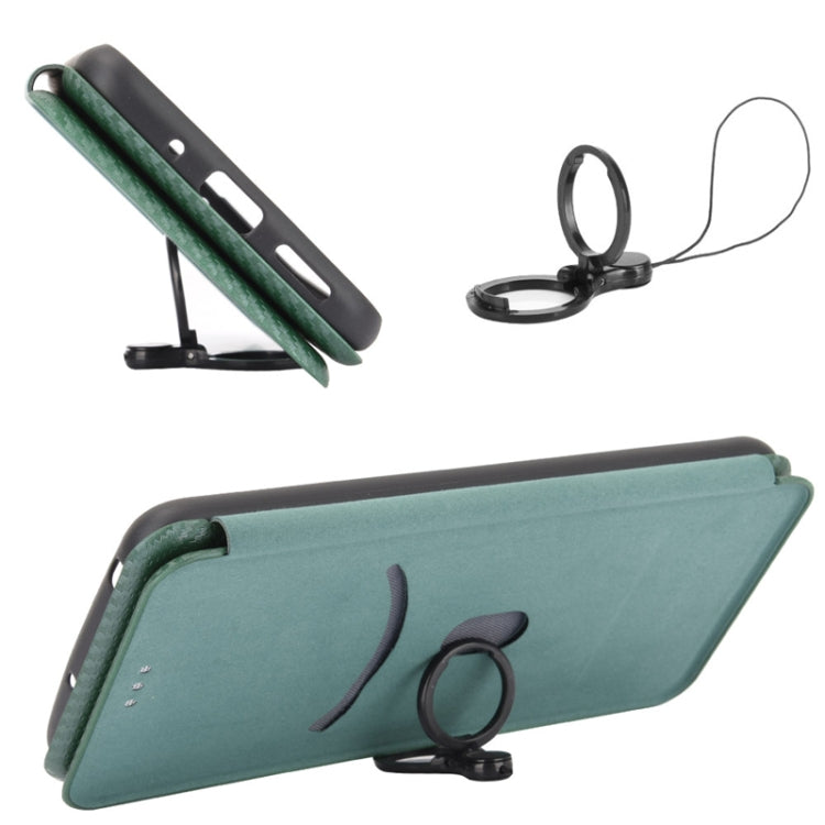 Carbon Fiber Texture Magnetic Horizontal Flip TPU + PC + PU Leather Case with Card Slot, For Samsung Galaxy Xcover 5, For Xiaomi Mi 10S