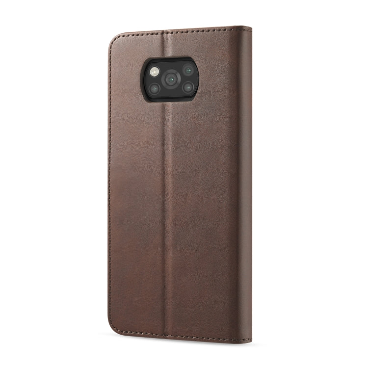 LC.IMEEKE Calf Texture Horizontal Flip Leather Case with Holder & Card Slots & Wallet, For Xiaomi Poco X3 NFC