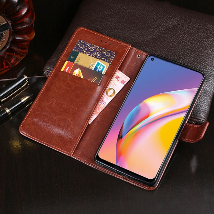 idewei Crazy Horse Texture Horizontal Flip Leather Case with Holder & Card Slots & Wallet, For OPPO A94, For OPPO F19 Pro, For OPPO Realme GT 5G, For Xiaomi Redmi Note 10 Pro, For TCL 10 SE, For vivo iQOO Neo5