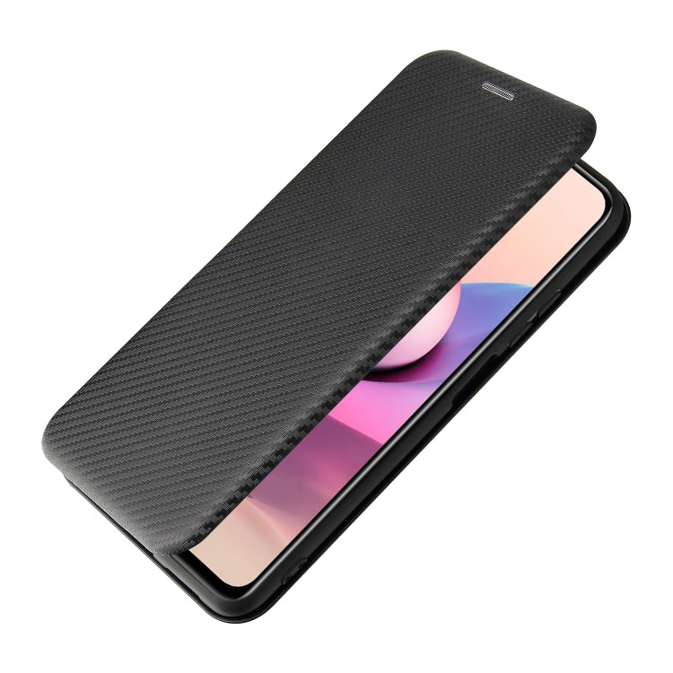 Carbon Fiber Texture Magnetic Horizontal Flip TPU + PC + PU Leather Case with Card Slot, For Xiaomi Redmi Note 10, For Xiaomi Redmi Note 10S, For Xiaomi Redmi Note 10 Pro, For Xiaomi Redmi Note 10 Pro Max, For alcatel 1S (2021), For Huawei P50 Pro