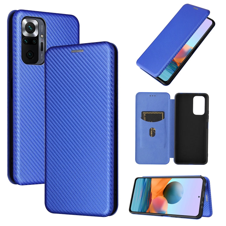 Carbon Fiber Texture Magnetic Horizontal Flip TPU + PC + PU Leather Case with Card Slot, For Xiaomi Redmi Note 10, For Xiaomi Redmi Note 10S, For Xiaomi Redmi Note 10 Pro, For Xiaomi Redmi Note 10 Pro Max, For alcatel 1S (2021), For Huawei P50 Pro