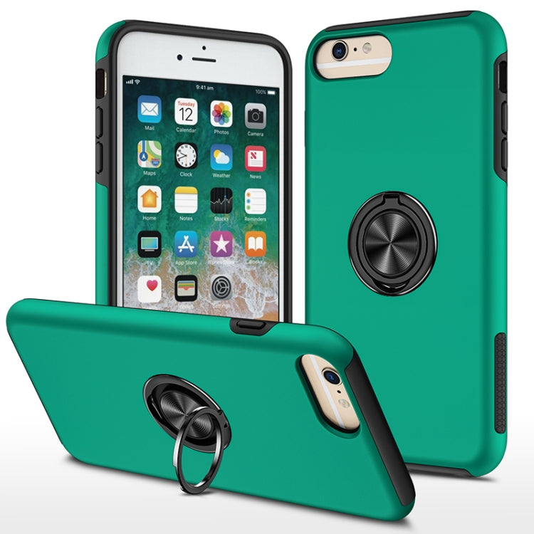 PC + TPU Shockproof Magnetic Protective Case with Invisible Ring Holder, For iPhone 6, For iPhone 6 Plus, For iPhone SE 2022 / SE 2020 / 8 / 7, For iPhone 8 Plus / 7 Plus, For iPhone XS / X, For iPhone XR, For iPhone XS Max, For iPhone 11