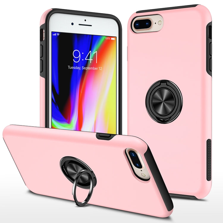 PC + TPU Shockproof Magnetic Protective Case with Invisible Ring Holder, For iPhone 6, For iPhone 6 Plus, For iPhone SE 2022 / SE 2020 / 8 / 7, For iPhone 8 Plus / 7 Plus, For iPhone XS / X, For iPhone XR, For iPhone XS Max, For iPhone 11