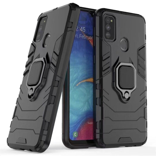 For Galaxy M30s Shockproof PC + TPU Case with Magnetic Ring Holder, For Galaxy M30s