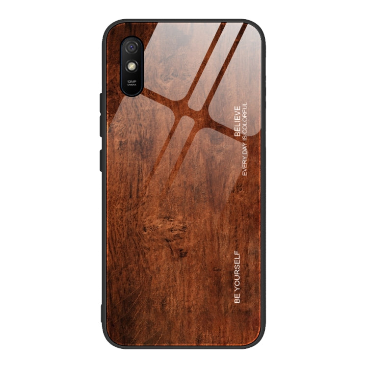 Wood Grain Tempered Glass + TPU Shockproof Case, For Xiaomi Redmi 9A, For Xiaomi Redmi Note 9S, For Xiaomi Redmi Note 10 Pro / Pro Max