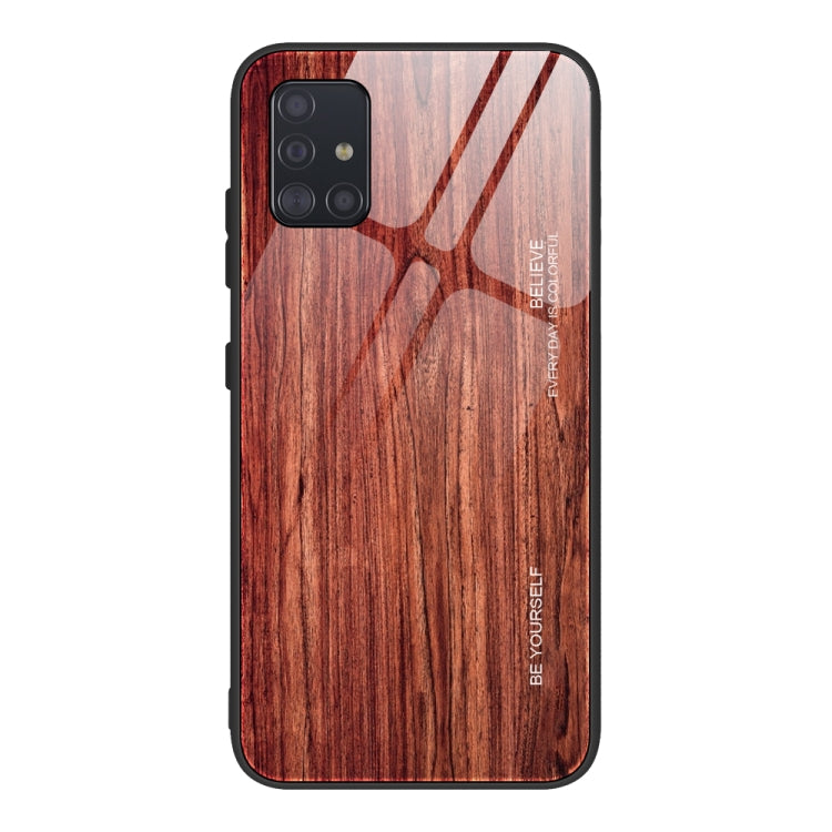 Wood Grain Tempered Glass + TPU Shockproof Case, For Samsung Galaxy A21s, For Samsung Galaxy A51, For Samsung Galaxy Note10+