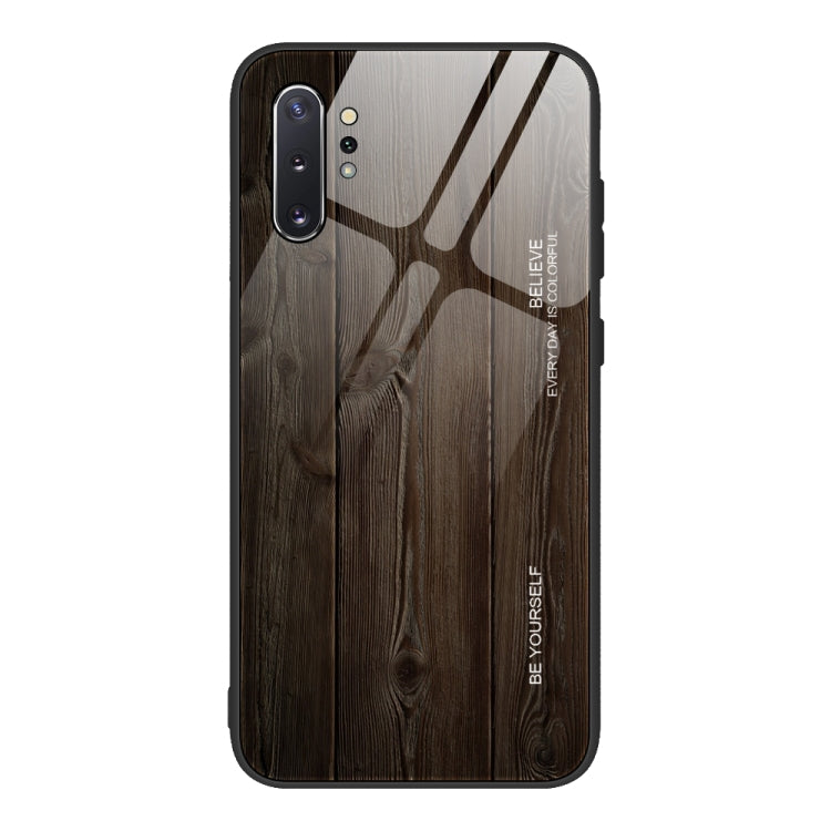 Wood Grain Tempered Glass + TPU Shockproof Case, For Samsung Galaxy A21s, For Samsung Galaxy A51, For Samsung Galaxy Note10+
