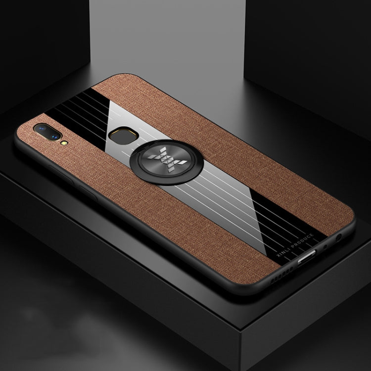 XINLI Stitching Cloth Texture Shockproof TPU Protective Case with Ring Holder, For Vivo Y67, For Vivo Y75 / V7, For Vivo Y85, For Vivo Y93, For Vivo Y97, For Vivo Z5X