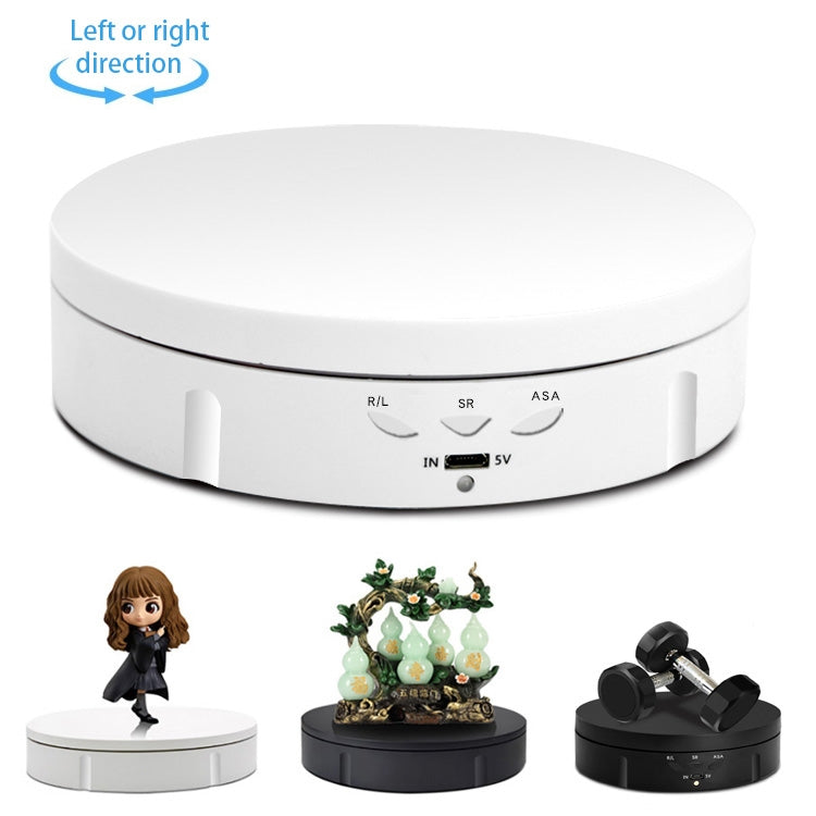 14.6cm USB Electric Rotating Turntable Display Stand Video Shooting Props Turntable for Photography, Load: 10kg, 14.6cm, 14.6cm (White Mirror), 14.6cm(Black Mirror)