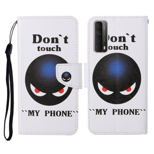 Colored Drawing Pattern Horizontal Flip Leather Case with Holder & Card Slots & Wallet & Lanyard, For Huawei P smart 2021, For Huawei P smart 2020, For Huawei P40 lite