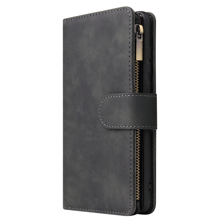 Multifunctional Retro Frosted Horizontal Flip Leather Case with Card Slot & Holder & Zipper Wallet & Photo Frame & Lanyard, For Huawei P20 lite (2019), For Huawei P20 Pro, For Huawei P30, For Huawei P30 Lite, For Huawei P30 Pro, For Huawei Honor 20    ...