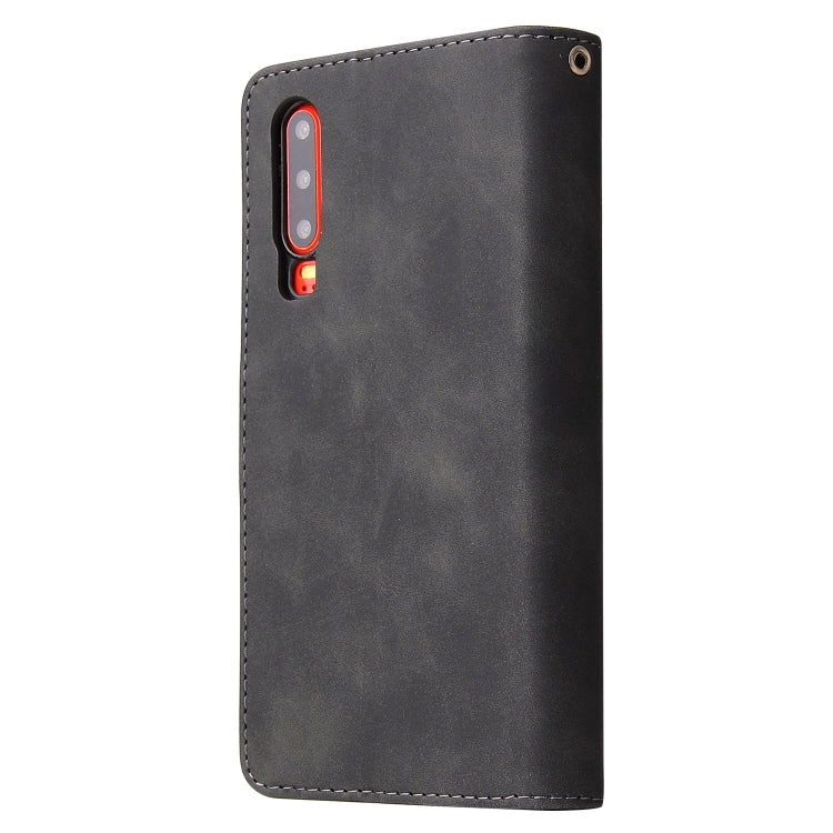 Multifunctional Retro Frosted Horizontal Flip Leather Case with Card Slot & Holder & Zipper Wallet & Photo Frame & Lanyard, For Huawei P20 lite (2019), For Huawei P20 Pro, For Huawei P30, For Huawei P30 Lite, For Huawei P30 Pro, For Huawei Honor 20    ...