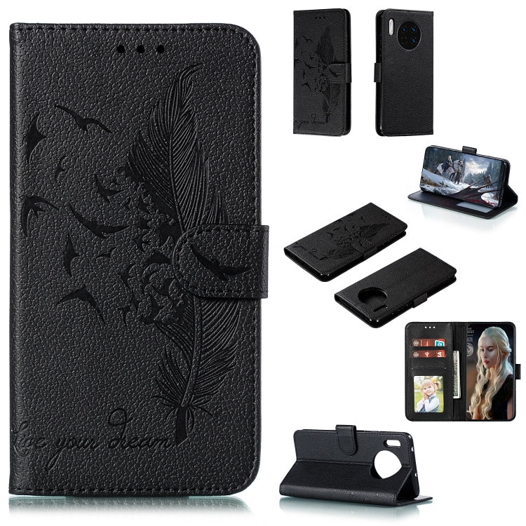 Feather Pattern Litchi Texture Horizontal Flip Leather Case with Holder & Wallet & Card Slots, For Huawei Mate 30, For Huawei Mate 30 Pro, For Huawei Mate 30 Lite / nova 5i Pro, For Xiaomi Redmi Note 8, For Xiaomi Redmi Note 8 Pro, For Galaxy A10s     ...